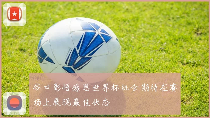 谷口彰悟感恩世界杯机会期待在赛场上展现最佳状态